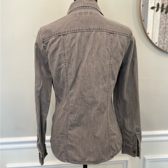 Banana Republic Grey Denim Shirt - size small - Picture 3 of 9